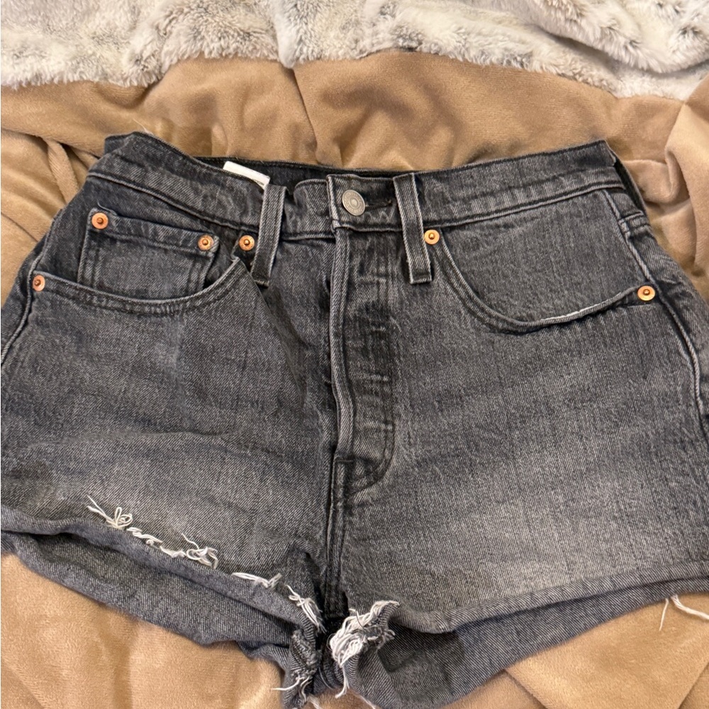 Levi's Charcoal Jean Shorts